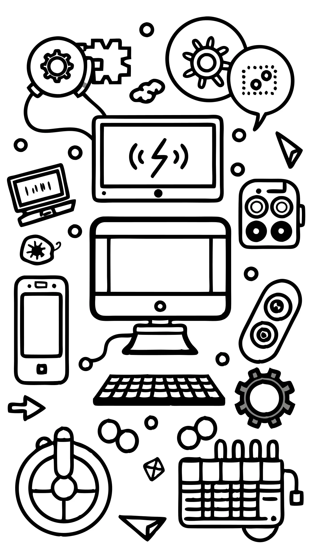 coloring page computer